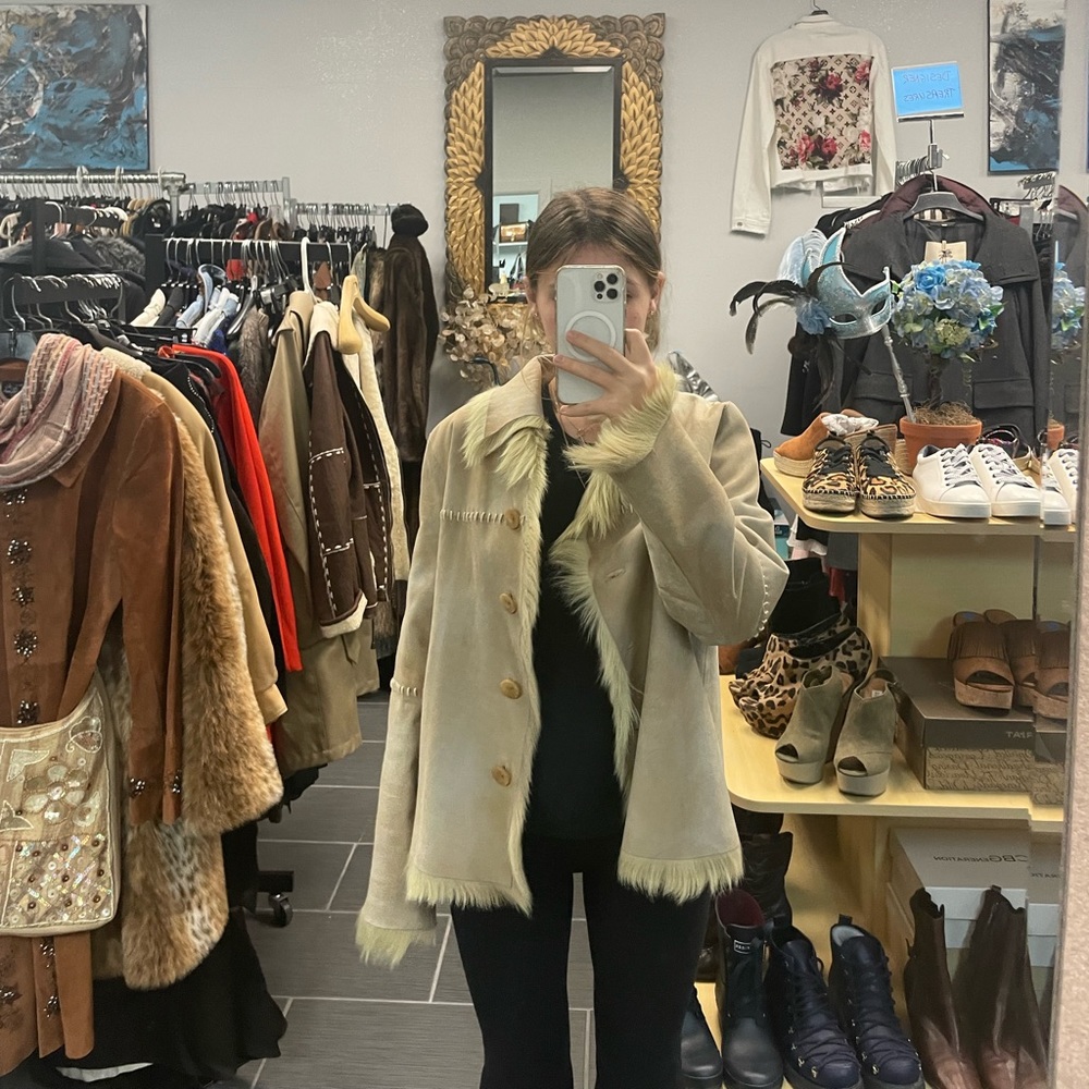 Genuine Goat Fur/Skin Jacket - image 2